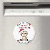 Sloth Christmas Snow Winter Animals Sloths Magnet (In Situ (Geschirrspüler))