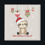 Sloth Christmas Snow Winter Animals Sloths Magnet<br><div class="desc">Der Faultier für Weihnachten mit Lichtern aus Märchen. Hübsche Tiere mit Geschenken und Schnee für den Urlaub. Auch lustig für Weihnachten im Juli. Slots sind niedliche Tiere und perfekt zu Weihnachten.</div>