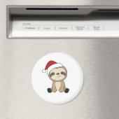 Sloth Christmas Snow Winter Animals Sloths Magnet (In Situ (Geschirrspüler))
