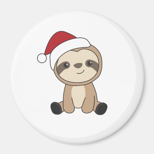 Sloth Christmas Snow Winter Animals Sloths Magnet (Vorne)