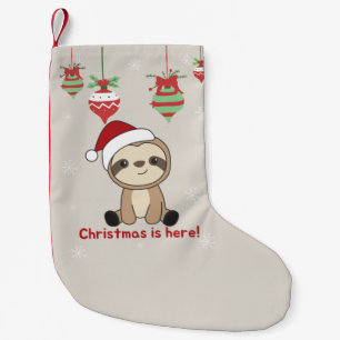 Sloth Christmas Snow Winter Animals Sloths Small C Kleiner Weihnachtsstrumpf
