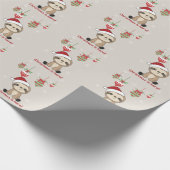 Sloth Christmas Snow Winter Animals Sloths Wrappin Geschenkpapier (Ecke)