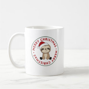 Sloth Christmas Snow Winter Animals Slots Kaffeetasse