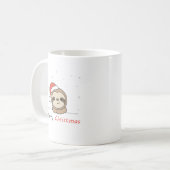 Sloth Christmas Snow Winter Animals Slots Kaffeetasse (Vorderseite Links)