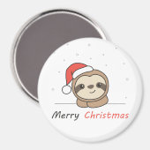 Sloth Christmas Snow Winter Animals Slots Magnet (Vorderseite/Rückseite)