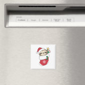 Sloth Christmas Snow Winter Animals Slots Magnet (In Situ (Geschirrspüler))