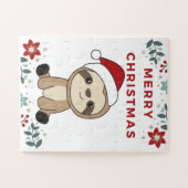 Sloth Christmas Snow Winter Animals Slots Puzzle (Horizontal)