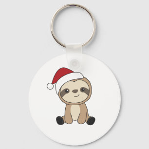 Sloth Christmas Snow Winter Animals Slots Schlüsselanhänger