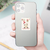 Sloth Christmas Snow Winter Animals Slots Sticker (Telefon)