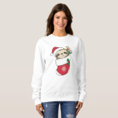 Sloth Christmas Snow Winter Animals Slots Sweatshirt (Vorne ganz)