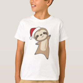 Sloth Christmas Snow Winter Animals Slots T-Shirt