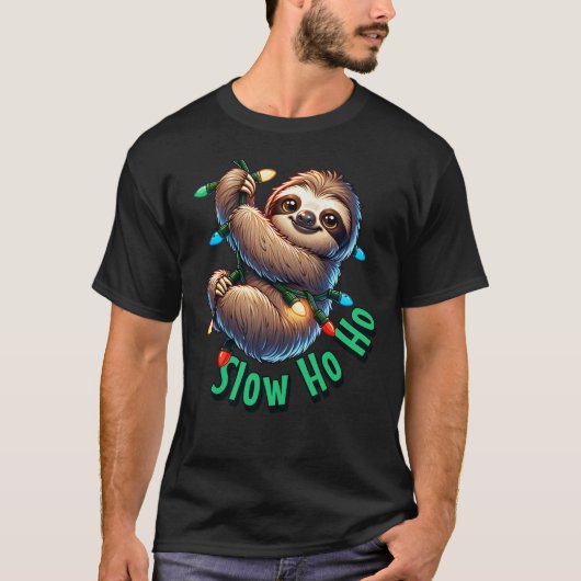 Sloth Christmas T-Shirt (Vorderseite)