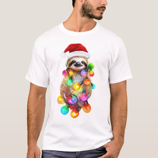 Sloth Christmas T - Shirt (Vorderseite)