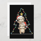 Sloth Christmas Tree Christmas Animals Sloths (Vorne/Hinten)