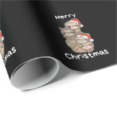 Sloth Christmas Tree Christmas Animals Sloths Geschenkpapier (Rolleneckpunkt)