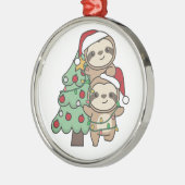 Sloth Christmas Tree Christmas Animals Sloths Ornament Aus Metall (Links)