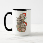 Sloth Christmas Tree Christmas Animals Sloths Tasse (Links)