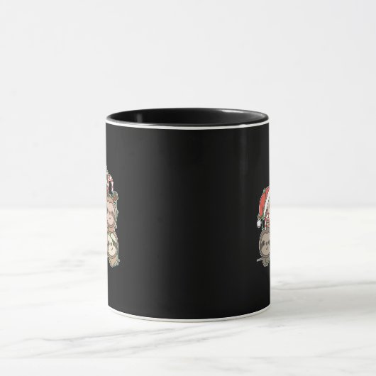 Sloth Christmas Tree Funny Tasse (Zentrum)