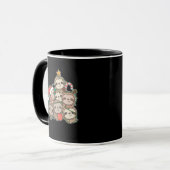 Sloth Christmas Tree Funny Tasse (Vorderseite Links)