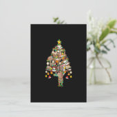 Sloth Christmas Tree Lights Xmas Lover Merry Sloth Einladung (Stehend Vorderseite)