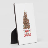 Sloth Christmas Tree Merry Holiday Fotoplatte (Seite)