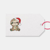 Sloth Christmas Winter Animals Sloths Geschenkanhänger (Vorderseite (Horizontal))