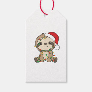 Sloth Christmas Winter Animals Sloths Geschenkanhänger
