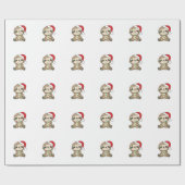 Sloth Christmas Winter Animals Sloths Geschenkpapier (Flach)