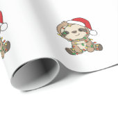 Sloth Christmas Winter Animals Sloths Geschenkpapier (Rolleneckpunkt)