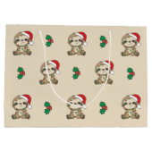 Sloth Christmas Winter Animals Sloths Grosses Gesc Große Geschenktüte (Rückseite)