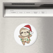 Sloth Christmas Winter Animals Sloths Magnet (In Situ (Geschirrspüler))