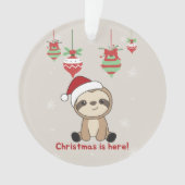 Sloth Christmas Winter Animals Sloths Ornamenes Ornament (Vorderseite)