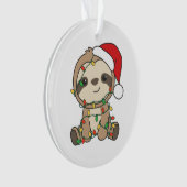 Sloth Christmas Winter Animals Sloths Ornament (Vorderseite)