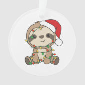 Sloth Christmas Winter Animals Sloths Ornament (Vorderseite)