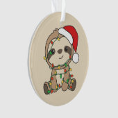 Sloth Christmas Winter Animals Sloths Ornament (Vorderseite)