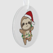 Sloth Christmas Winter Animals Sloths Ornament (Vorderseite)