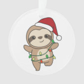 Sloth Christmas Winter Animals Sloths Ornament (Vorderseite)