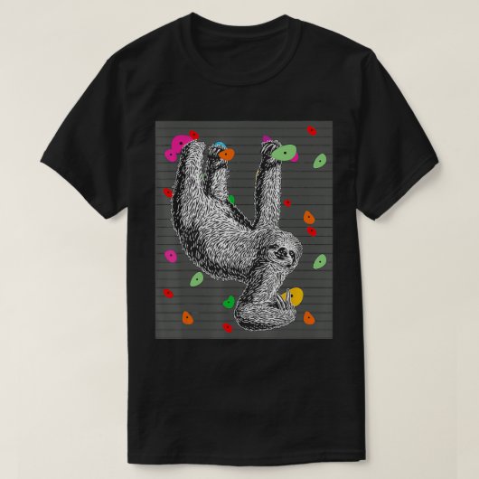 Sloth Climbing TShirt (Design vorne)