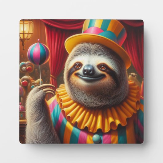 Sloth Clown Fotoplatte (Vorderseite)