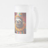 Sloth Clown Mattglas Bierglas (VorderseiteRechts)
