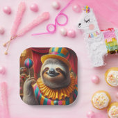 Sloth Clown Pappteller (Party)
