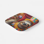 Sloth Clown Pappteller (Gewinkelt)