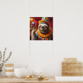 Sloth Clown Poster (Küche)