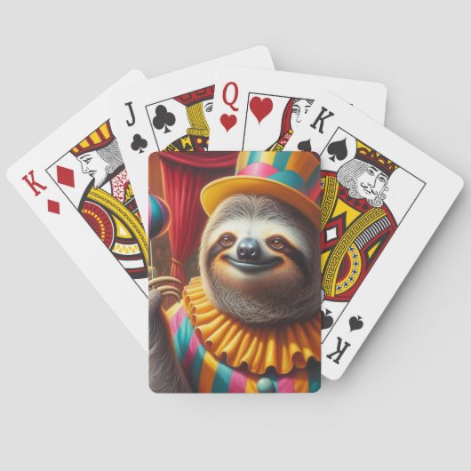 Sloth Clown Spielkarten (Rückseite)