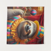 Sloth Clown Wandteppich (Vorderseite (Horizontal))
