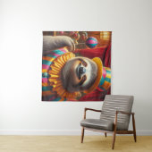 Sloth Clown Wandteppich (Beispiel (Horizontal))