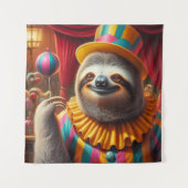 Sloth Clown Wandteppich (Vorderseite)