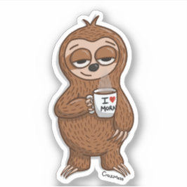 Sloth Coffee Aufkleber