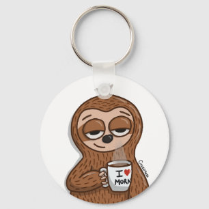 Sloth Coffee Schlüsselanhänger