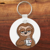 Sloth Coffee Schlüsselanhänger (Vorderseite)
